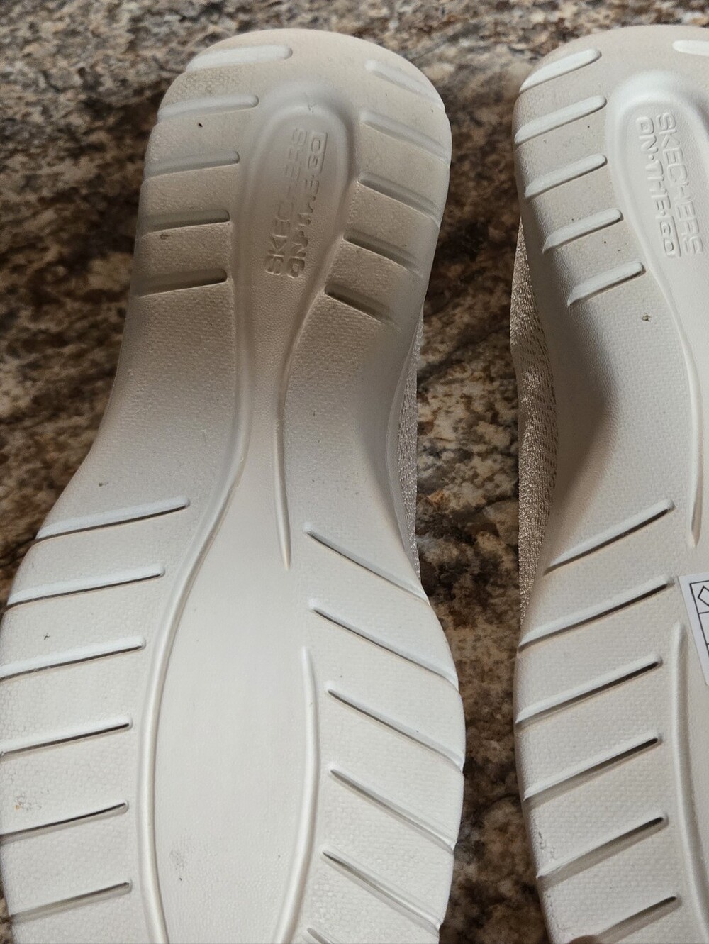 Skechers Goga Mat Women's Slip-On Flats in Light Beige - Picture 5 of 7